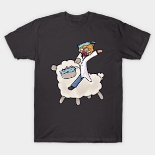 Zedaph riding a Sheep T-Shirt